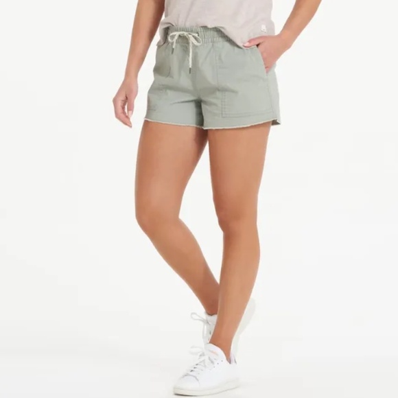 Vuori Vintage Ripstop Short in Eucalyptus Green Women's Size Large - Picture 2 of 11